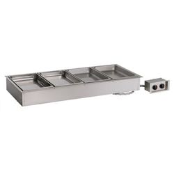 Alto-Shaam 400-HW/D6 Drop-In Hot Food Well w/ (4) Full Size Pan Capacity, 230v/1ph, Stainless Steel