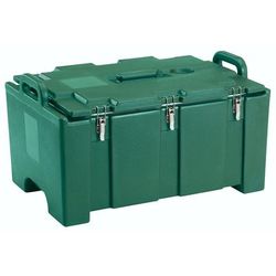 Cambro 100MPC519 Camcarriers Insulated Food Carrier - 40 qt w/ 1 Pan Capacity, Green, Handles, 4-Hr. Hold Time