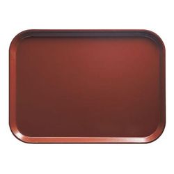 Cambro 1015501 Fiberglass Camtray Cafeteria Tray Insert - 15"L x 10 1/10" W, Real Rust, Brown