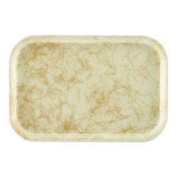 Cambro 1015526 Fiberglass Camtray Cafeteria Tray Insert - 15"L x 10 1/10" W, Galaxy Antique Parchment Gold, Beige