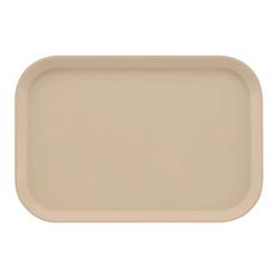 Cambro 1116106 Fiberglass Camtray Cafeteria Tray Insert - 15 4/5"L x 10 4/5"W, Light Peach, Beige