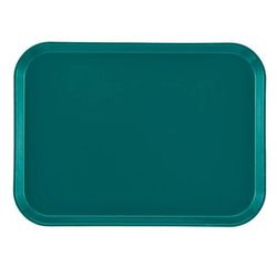 Cambro 1318414 Fiberglass Camtray Cafeteria Tray - 17 3/4"L x 12 3/5" W, Teal, Blue