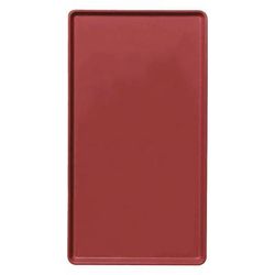 Cambro 1520D505 Rectangular Dietary Tray, 15" x 20 3/16", Cherry Red, Case of 12