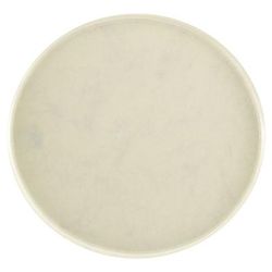 Cambro 1550531 16" Round Serving Camtray - Low-Profile, Fiberglass, Galaxy Antique Parchment Silver, 16" Diameter
