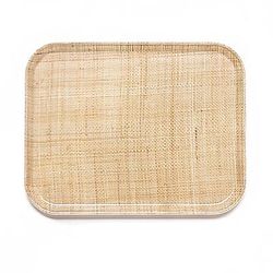 Cambro 1622204 Fiberglass Camtray Cafeteria Tray - 22"L x 16"W, Rattan, Rectangular, Brown