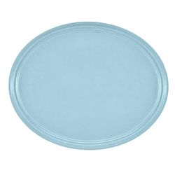 Cambro 2500177 Oval Serving Camtray - 19 1/4x24", Fiberglass, Sky Blue