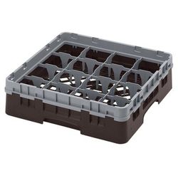 Cambro 25S900167 Camrack Glass Rack w/ 25 Compartments - 25 Extenders, Brown