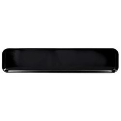 Cambro 630MT110 Rectangular Display Market Pan - 6 7/16" x 30" x 3/4", Black, Fiberglass