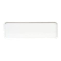 Cambro 826MT148 Rectangular Market Display Tray - 8 1/4" x 25 1/2" x 3/4", White, Fiberglass