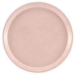 Cambro 900106 9" Round Serving Camtray - Fiberglass, Light Peach, Pink