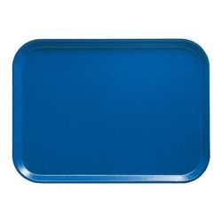 Cambro 915123 Fiberglass Camtray Cafeteria Tray - 15"L x 8 3/4"W, Amazon Blue