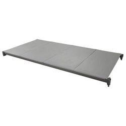 Cambro CBSK2148S4580 Camshelving Basics Polymer Solid Shelf Plate Kit - 21" x 48", Brushed Graphite, 4 Solid Shelves