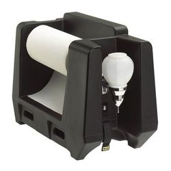 Cambro HWAPR110 Handwashing Station w/ Roll Paper Towel & Soap Dispensers - Plastic, Black