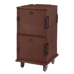 Cambro UPC1600131 Ultra Camcart Insulated Food Carrier - 120 qt w/ 24 Pan Capacity, Brown, Polyethylene