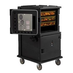 Cambro UPCH1600110 Ultra Camcart Insulated Food Carrier w/ 24 Pan Capacity, Black, 110v