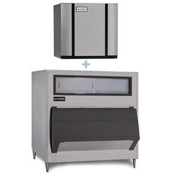 Ice-O-Matic CIM0520FA/B1300-48 561 lb Elevation Series Full Cube Commercial Ice Machine w/ Bin - 1320 lb Storage, Air Cooled, 115v, Stainless Steel Bin