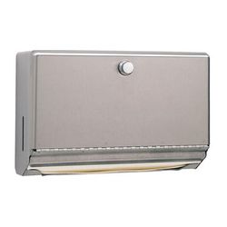 Bobrick B-2621 Surface Mount Paper Towel Dispenser w/ 200 C Fold Capacity, Stainless, Stainless Steel