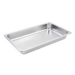 Bon Chef 12005 21" Rectangular Chafer Food Pan for 20312 w/ 2 gal Capacity, Stainless, Full Size, Stainless Steel