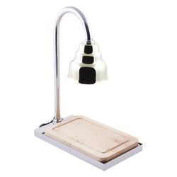 Bon Chef 9698 Carving Station w/ Butcher Block Board, 21" x 13" x 30-1/2", Silver, 120 V