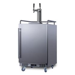 Summit SBC682WKDTWIN 24" Draft Wine System w/ (3) 1/6 Keg Capacity - 3 Column, Stainless, 115v, Silver
