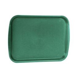 Vollrath 1418-191 Traex Plastic Fast Food Tray - 18 1/2"L x 13 4/5"W, Vista Green