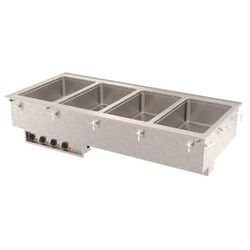 Vollrath 3640660 Drop-In Hot Food Well w/ 4 Full Size Pan Capacity, 120v, Stainless Steel