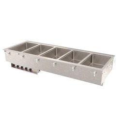 Vollrath 3647560 Drop-In Hot Food Well w/ 5 Full Size Pan Capacity, 240v/1ph, Stainless Steel