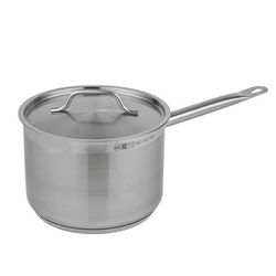 Vollrath 3803 4 qt Optio Stainless Steel Saucepan w/ Hollow Metal Handle - Induction Ready, 4 Quart