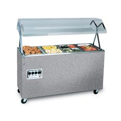 Vollrath 387102 60" Hot Food Table w/ 4 Wells & Enclosed Base, 208 240v/1ph, Black