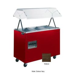 Vollrath 38937 46" Hot Food Table w/ 3 Wells & Enclosed Base, 120v, Brown