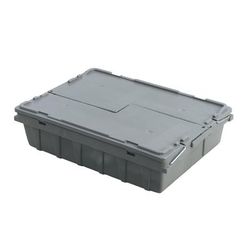 Vollrath 52649 Tote 'N Store Bus Box - 20" x 14 1/4" x 4 3/5" , Gray