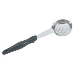Vollrath 6432520 5 oz Round Perforated Spoodle - Black Nylon Handle, Heavy-Duty, Stainless Steel, 5 Ounce