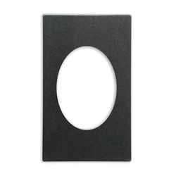 Vollrath 8242310 Miramar Template - 1 Oval Au Gratin, 21-1/8" x 12-3/4", Resin, Black