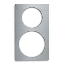Vollrath 8243314 Miramar Template - 10" & 8" French Omelet Pan, 21 1/8" x 12 3/4", Stainless, Silver