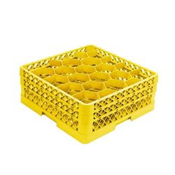 Vollrath TR11GA Rack Max Glass Rack w/ (20) Compartments - (2) Extenders, Yellow