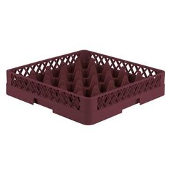 Vollrath TR6 21 Rack-Master Glass Rack w/ 25 Compartments - Burgundy, Red