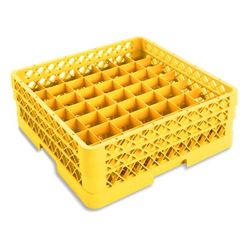 Vollrath TR9EA 08 Rack-Master Glass Rack w/ 49 Compartments - 49 Extenders, Yellow