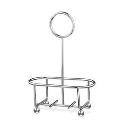 Vollrath WR-1003 Dripcut Oval Condiment Caddy - Chrome, Silver