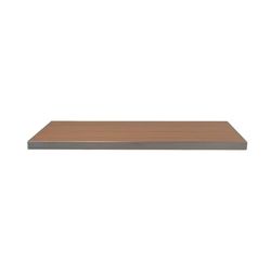 emu A1494 (06-401) Rectangular Sid Outdoor Table Top - 26" x 30", Aluminum, Oak, Wood-Look Aluminum