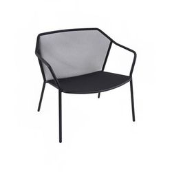 emu E524 (24) Darwin Indoor/Outdoor Stackable Lounge Chair - Steel, Black