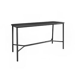 emu E538 (41) Rectangular Outdoor Yard Bar Table - 72" x 28", Aluminum, Bronze