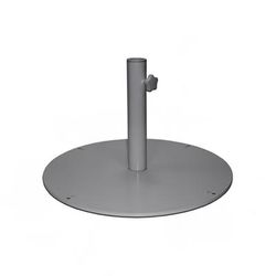 emu E925 (22) 2 ft Round Shade Umbrella Base - 105 lb, Steel, Antique Iron, 105 lbs, Gray