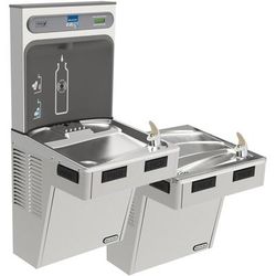 Elkay EMABFTL8WSSK Bi Level Drinking Fountain w/ Bottle Filler - Refrigerated, Stainless Steel
