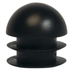CSL P135-4-24 1" Round Replacement Foot Plug for Tray Stand, Black