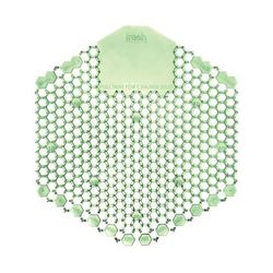 Royal Industries URNSCRN3WDSMELON Splash-Proof Urinal Screen - Green, Cucumber Melon, Case of 10