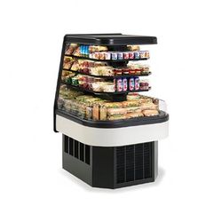 Federal ECSS60SC 60" Vertical End Cap Open Air Cooler w/ 4 Levels, 208-230v/1ph, Black