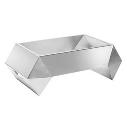 Rosseto SM254 Rectangular Warmer Base - 28" x 16 5/8", Stainless, Stainless Steel