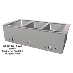 Duke ASI-3E-SW 46 1/4" Slide In Hot Food Table w/ (3) Wells, 240v/1ph, Silver