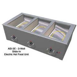 Duke ASI-4E 60 1/4" Slide In Hot Food Table w/ (4) Well, 240v/1ph, Silver