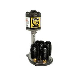 Bar Maid AA Glass Pro Upright Glass Washer w/ (4) 7" Brushes & 8" Center Brush, 115 V, (1) 8"Center, Black, 115 V